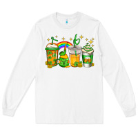 White st patricks day coffee Long Sleeve Tee - Jasminsmagicworld