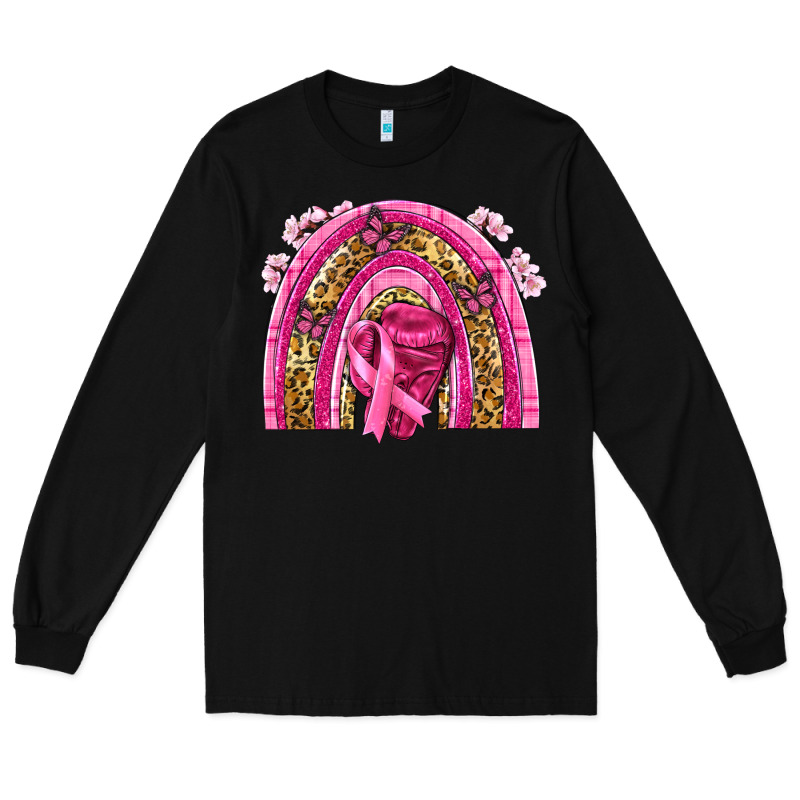 Breast Cancer Rainbow Long Sleeve Tee by NancyCooperArtShop | Teevron