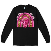 Black breast cancer rainbow Long Sleeve Tee - NancyCooperArtShop