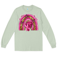 Matcha breast cancer rainbow Long Sleeve Tee - NancyCooperArtShop