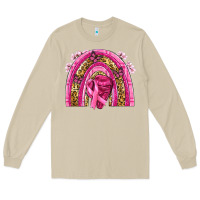 Mushroom breast cancer rainbow Long Sleeve Tee - NancyCooperArtShop