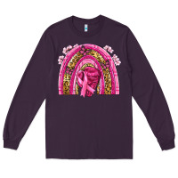 Plum breast cancer rainbow Long Sleeve Tee - NancyCooperArtShop