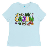 Baby Blue got a little cajun in my soul Ladies Tee - MaliasSmallBusiness