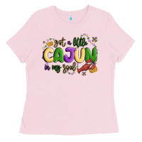 Bubblegum Pink got a little cajun in my soul Ladies Tee - MaliasSmallBusiness