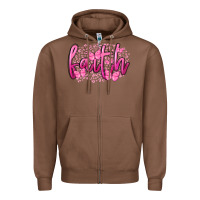 Chestnut Faith Breast Cancer Zipper Hoodie - FaDigitalArtStudio