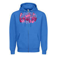 True Royal Faith Breast Cancer Zipper Hoodie - FaDigitalArtStudio