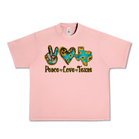 Salmon Peace Love Texas Urban Heavy Tee - Bettercallsaul