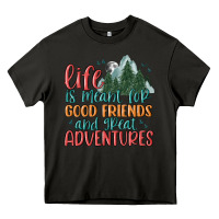 Asphalt life is meant for good friends and great adventure Heavy Core Tee - MaliasSmallBusiness