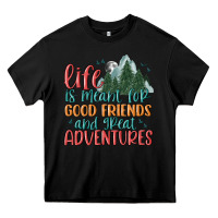 Black life is meant for good friends and great adventure Heavy Core Tee - MaliasSmallBusiness