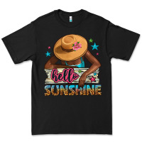 Black hello sunshine Premium Tee - NancyCooperArtShop