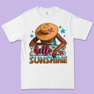 Hello Sunshine Premium Tee Designed By Nancycooperartshop