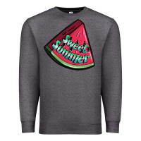 Charcoal Heather sweet summer watermelon 1 Premium Sweatshirt - BundleAndBundleShop