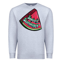 Heather Grey sweet summer watermelon 1 Premium Sweatshirt - BundleAndBundleShop