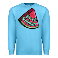 Ocean Blue sweet summer watermelon 1 Premium Sweatshirt - BundleAndBundleShop