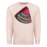Pale Pink sweet summer watermelon 1 Premium Sweatshirt - BundleAndBundleShop