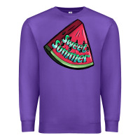 Purple sweet summer watermelon 1 Premium Sweatshirt - BundleAndBundleShop