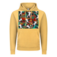 Vintage Mustard holstein cows with gemstone Vintage Hoodie - BarkalooDesign