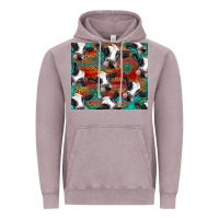 Vintage Zinc holstein cows with gemstone Vintage Hoodie - BarkalooDesign