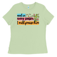 Matcha and in every season i will praise him Ladies Tee - MaliasSmallBusiness