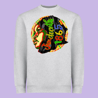 Juneteenth 1865 Heavyweight Sweatshirt Designed By Cowgirlartshop