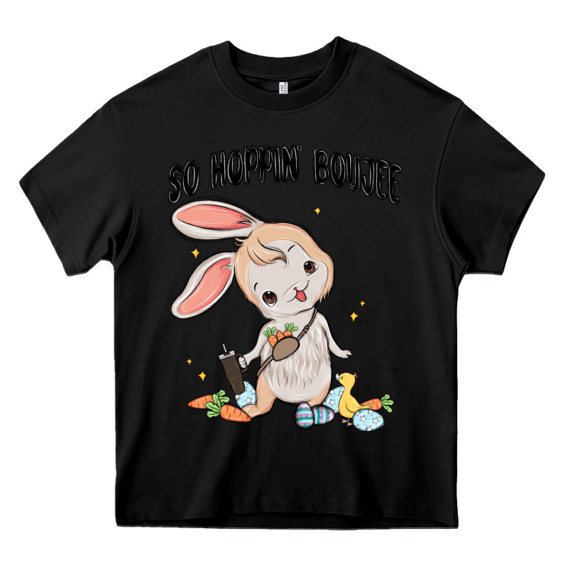 So Hoppin Boujee Easter Bunny  Belt Bag Ins Heavy Core Tee by MaliasSmallBusiness | Teevron