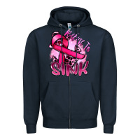 Navy Refuse to sink Cancer Zipper Hoodie - FaDigitalArtStudio