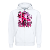 White Refuse to sink Cancer Zipper Hoodie - FaDigitalArtStudio
