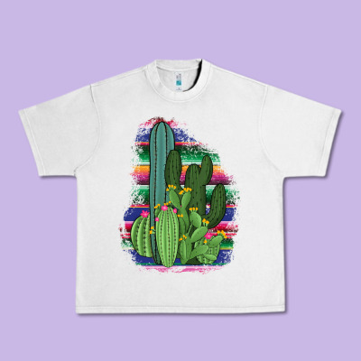 Western Serape Cactus Urban Heavy Tee Designed By Bettercallsaul