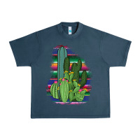 Midnight Navy Western Serape Cactus Urban Heavy Tee - Bettercallsaul