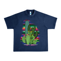 Navy Western Serape Cactus Urban Heavy Tee - Bettercallsaul