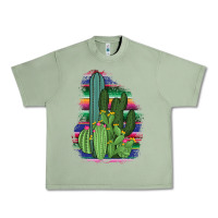 Oil Green Western Serape Cactus Urban Heavy Tee - Bettercallsaul