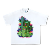White Western Serape Cactus Urban Heavy Tee - Bettercallsaul