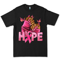 Black Hope Breast Cancer nails Premium Tee - NancyCooperArtShop