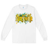 I Am A Survivor Yellow Ribbon Long Sleeve Tee | Teevron