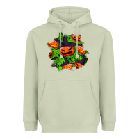 Matcha halloween pumpkin patch Heavyweight Hoodie - BundleAndBundleShop