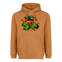 Meerkat halloween pumpkin patch Heavyweight Hoodie - BundleAndBundleShop