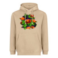 Mushroom halloween pumpkin patch Heavyweight Hoodie - BundleAndBundleShop