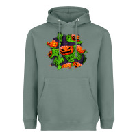 Sage halloween pumpkin patch Heavyweight Hoodie - BundleAndBundleShop