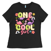 Black one cool girl Ladies Tee - MaliasSmallBusiness
