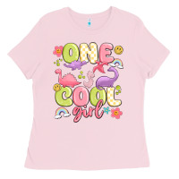Bubblegum Pink one cool girl Ladies Tee - MaliasSmallBusiness