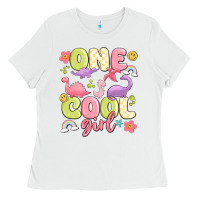 White one cool girl Ladies Tee - MaliasSmallBusiness