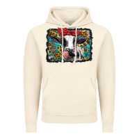 Vintage Artic holstein cow with glitter and leopard background Vintage Hoodie - BarkalooDesign