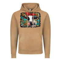 Vintage Camel holstein cow with glitter and leopard background Vintage Hoodie - BarkalooDesign