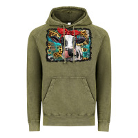 Vintage Olive holstein cow with glitter and leopard background Vintage Hoodie - BarkalooDesign