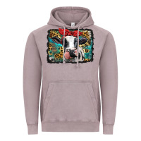 Vintage Zinc holstein cow with glitter and leopard background Vintage Hoodie - BarkalooDesign