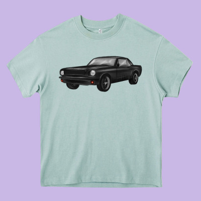 Classic Car Heavy Core Tee Designed By Maliassmallbusiness