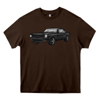 Chocolate Brown classic car Heavy Core Tee - MaliasSmallBusiness