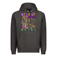 Smoke Bead up bitches it's Mardi Gras skeleton Premium Hoodie - FaDigitalArtStudio