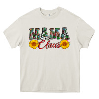 Cream mama claus Heavy Core Tee - AdoDesignShop