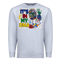 Heather Grey it's in my dna tumbler Premium Sweatshirt - BundleAndBundleShop